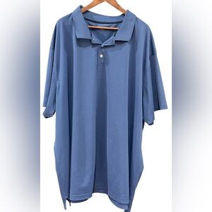 Amazon Essentials Short Sleeve Periwinkle Blue Polo- Men's Big & Tall Size 5XLT
